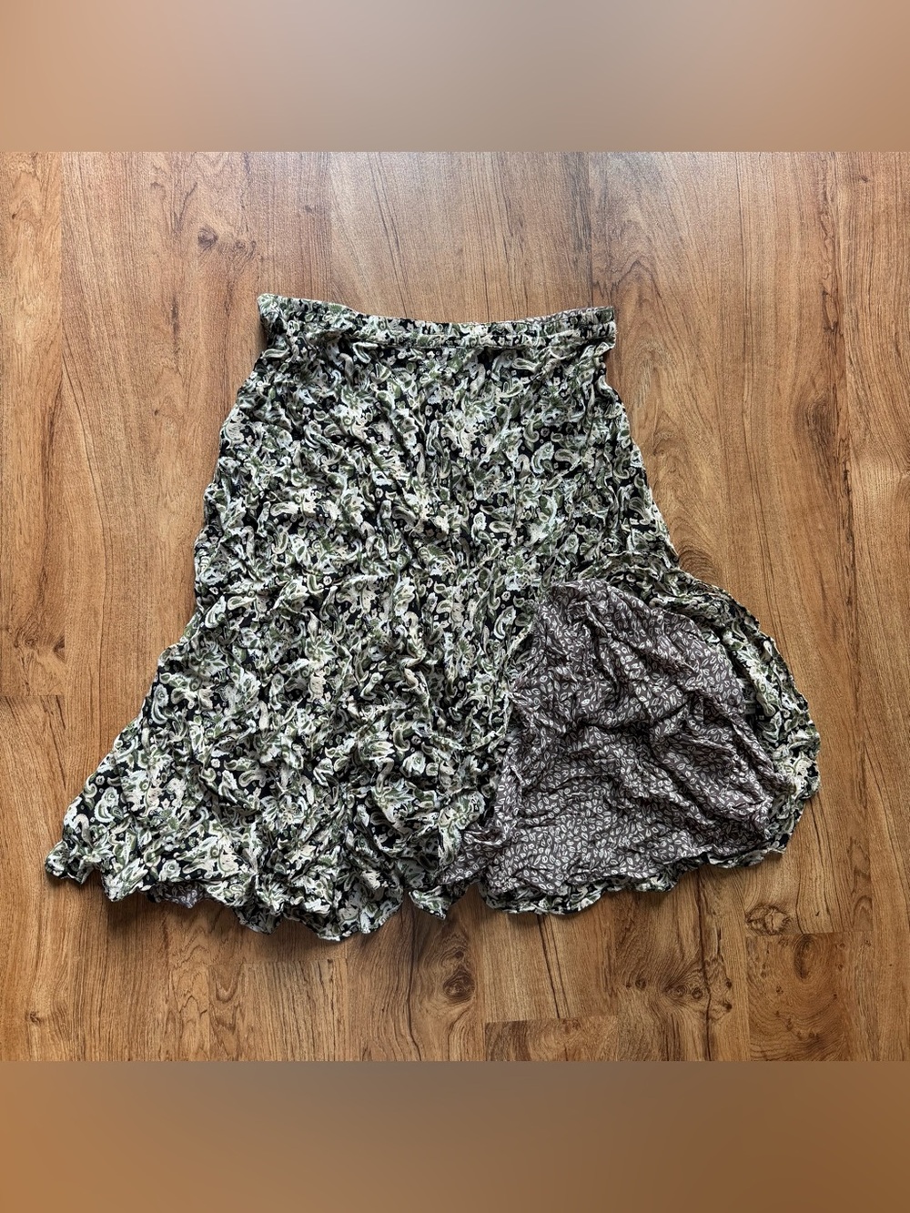 Vintage Cottagecore Fairy Grunge Reversible Maxi Skirt